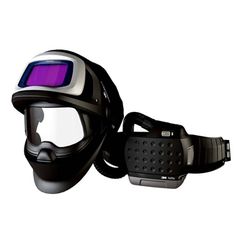 3M 3MR36-1101-30SW Adflo Belt-Mounted Universal Lithium Ion High Efficiency PAPR System With Speedglas 9100 FX-Air Welding Helmet And 5, 8 - 13 Shade 2.8