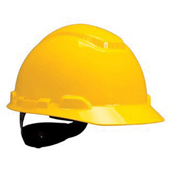 3M 70-0716-1432-8 Yellow H700 Series Class C G And E ANSI Type 1 Polyethylene Hard Hat With 4-Point Ratchet Suspension