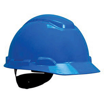3M 70-0716-1433-6 Blue H700 Series Class C G And E ANSI Type 1 Polyethylene Hard Hat With 4-Point Ratchet Suspension And Uvi