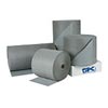 Brady BRDHT153 15" X 300' SPC Gray 2-Ply Meltblown Polypropylene Dimpled Medium Weight High Traffic Sorbent Roll, Perforated Every 15"