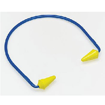 Aearo 3M 320-2001 E-A-R CABOFLEX Model 600 Multi Position Banded Earplugs With Conically-Shaped Plugs