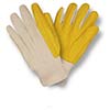 Cordova Work Gloves Yellow Chore Canvas Back Natural Knit 2316