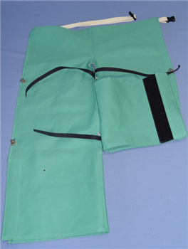 CPA 11 oz. Green FR Cotton Step-In Chaps