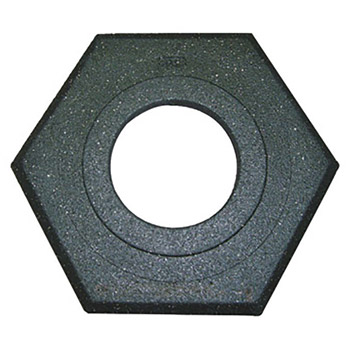 Cortina Safety Products CTM03-752-16 15" X 14" X 3" Black Recycled Rubber Trim Line Channelizer Cone Base