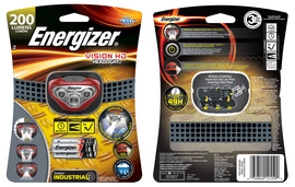 Energizer E33HDBIN32E  Yellow LED Headbeam Flashlight (Includes 3 AAA  MAX Batteries) Light Output 150 lumens, Run Time 8 hours, Each