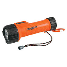 Energizer Batteries Orange LED Industrial Safety Flashlight MS2DLED