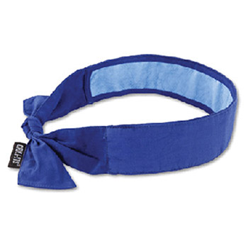 Ergodyne 12567 Chill-Its Blue 6700CT Evaporative Cooling Bandana With Cooling Towels