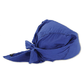 Ergodyne 12587 Chill-Its Blue 6710CT Evaporative Cooling Triangle Hat With Cooling Towels