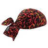 Ergodyne E5712588 Flames Chill-Its 6710CT PVA Evaporative Cooling Hat With Tie Closure