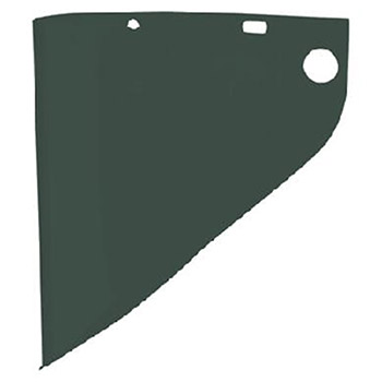 Fibre-Metal 4199IRUV3 by Honeywell Model 4199 9 3/4" X 19" X .060" Green Shade 3 Propionate Molded Extended View Faceshield Window