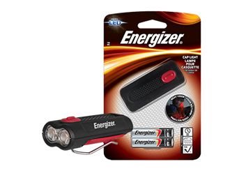Energizer Cap Light, Pivots up to 90 degrees, LED , 85 Lumens, Runs 4 Hours, Water Resistant, Per Each