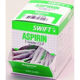 Honeywell First Aid 2 Pack 5 Grain Aspirin (50 Packs Per Box 12 Boxes Per Case)
