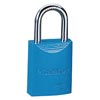 Master Lock M196835BLU Blue 1 9/16" X 1 15/16" High-Visibility Aluminum Safety Lockout Padlock With 1/4" X 1" Shackle 
