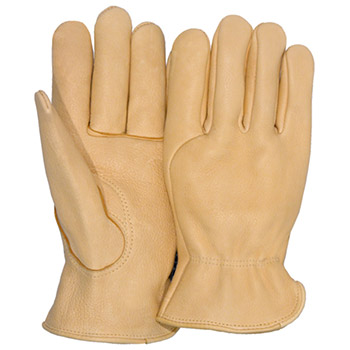 Majestic Cold Weather Gloves Driver Elkskin 3 Finger Back 1565