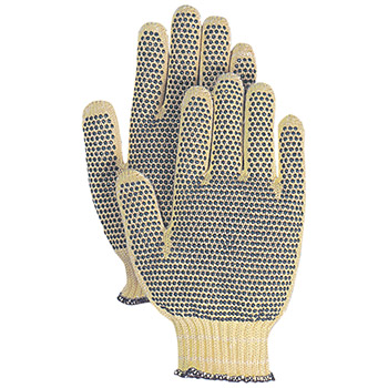 Majestic Cut Resistant Gloves Kevlar Cotton Knit Dots 3110P
