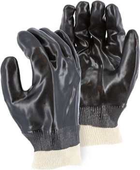 Majestic 3361 PVC Coated Smooth Finish Knit Wrist Gloves - Dozen