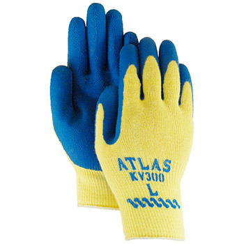 Majestic Coated Gloves Rubber Palm Kevlar Knitted 3386