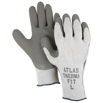 Majestic Coated Gloves Rubber Palm Winter Gray 3388