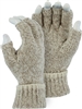 Majestic Work Gloves Ragg Wool Knitted Heayweight Fingerless 3427