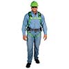 MSA Safety Harness X Large Green Black TechnaCurv Construction 10063656