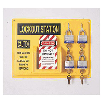 North LSE103F by Honeywell Personal Complete Lockout Station Includes: (4) 3D (1) ELA290