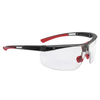 North by Honeywell NOST5900WTK Adaptec Wide Safety Glasses With Translucent Black Polycarbonate Frame And Clear Polycarbonate Anti-Fog Anti-Scratch Anti-Static Anti-UV Lens
