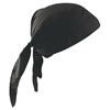 OccuNomix OCCTN6-06 Black Tuff Nougies 100% Cotton Deluxe Doo Rag Tie Hat With Elastic Rear Band