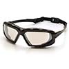 Pyramex Safety Glasses Highlander XP Frame Black Gray Frame, Indoor/Outdoor Mirror Anti-Fog Lens SBG5080DT