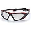 Pyramex Safety Glasses Highlander Frame Black Red Clear SBR5010DT