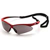 Pyramex Safety Glasses Frame Red Gray Cord Eye Protection SR6320SP