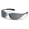 Pyramex Safety Glasses Zone II Frame Silver Gray Eye SS3320E