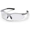 Pyramex Safety Glasses Fortress Frame Silver Clear Eye SS3710D