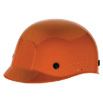 Radnor Hardhat Orange Polyethylene Bump Cap Adjustable 64051048