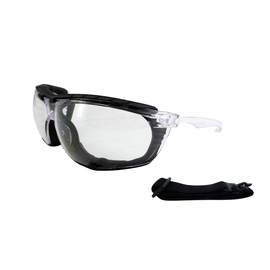 Radnor RAD64051141 RelEye Ultra Light Clear Polycarbonate Anti-Fog, Anti-Scratch Safety Glasses, Removable Foam Liner With Strap, Per Pr
