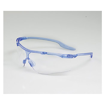 Radnor RAD64051260 Saffire Safety Glasses With Blue Frame And Clear Lens