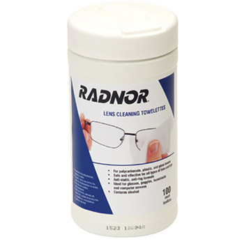 Radnor RAD64051462 5" X 8" Pre-Moistened Lens Cleaning Towelettes 