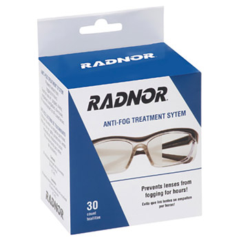 Radnor RAD64051465 5" X 8" Anti-Fog Treatment Towelettes 
