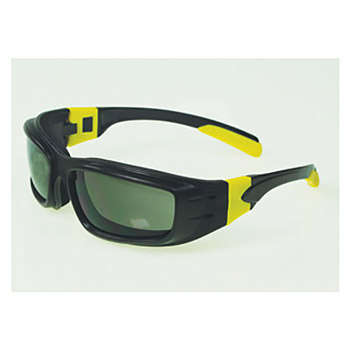 Radnor RAD64051645 Panzer Sealed Saety Glasses With Black And Yellow Frame And Gray Anti-Fog Lens