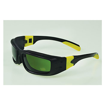 Radnor RAD64051647 Panzer Sealed Saety Glasses With Black And Yellow Frame And IRUV 3.0 Lens