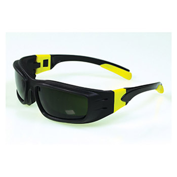 Radnor RAD64051649 Panzer Sealed Saety Glasses With Black And Yellow Frame And IRUV 5.0 Lens