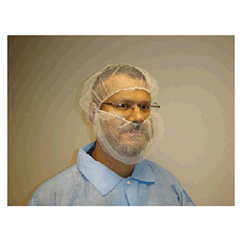 Radnor 64055410 White Polypropylene Beard Restraint (100 Per Bag 10 Bags Per Case), Per Case