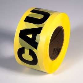 Radnor 64055720 3" X 1000' Yellow 2 Mil Barricade Tape "Caution"