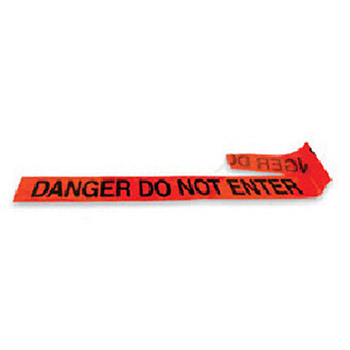 Radnor 64055723 3" X 1000' Red 2 Mil Barricade Tape "Danger Do Not Enter"