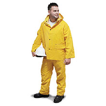 Radnor Rainwear Large Yellow .35 mm PVC Polyester 64055912