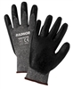 Radnor Nitrile Palm and Finger Coated Work Gloves, 15 Gauge , Nylon Liner , Knit Wrist, Size Small, Per Dz