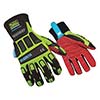 Ringers Gloves Size 11 Hi-Viz Green And Black Roughneck InsuLoc Insulated Cold Weather Gloves With SuperCuff Cuff, Extended Neoprene Wrist Closure, Insuloc Grip On Palm And Fingers, Nylon Back And Waterproof Barrier