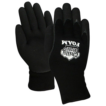 Red Steer Gloves Chilly Grip Foam Latex Knit Dipped A314