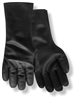 Red Steer Gloves Black PVC coated Coated Gloves BWG-12-L