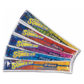 Sqwincher 159200231 3 Ounce Assorted Flavors Sqweeze Freezer Pop - Yields 3 Ounces (150 Each Per Case) Per Case