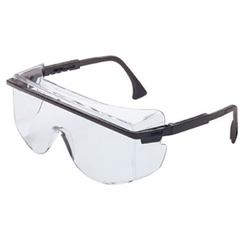 Uvex UVXS2500C By Honeywell Astrospec 3001 Over-The-Glasses Safety Glasses With Black Nylon Frame And Clear Polycarbonate treme Anti-Fog Lens